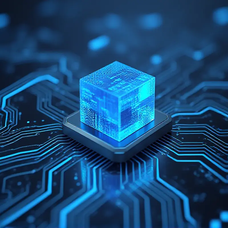 Business Continuity Planning Disaster Recovery glowing cube.